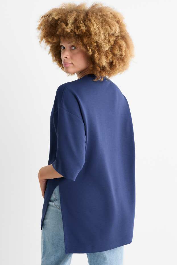 Damen - Basic-Sweatshirt - dunkelblau