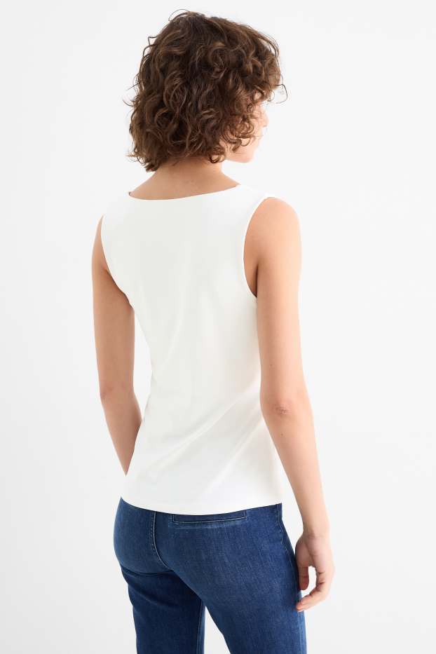 Damen - Basic-Top - weiss