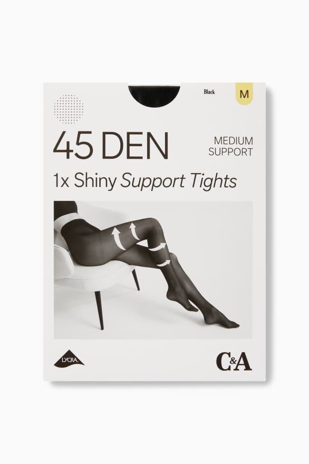 Dona - Mitges fines - LYCRA® - 45 DEN - negre