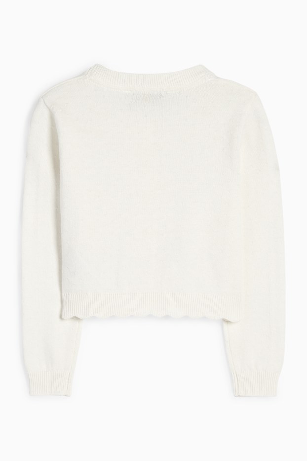 Bambine - Cardigan - bianco crema