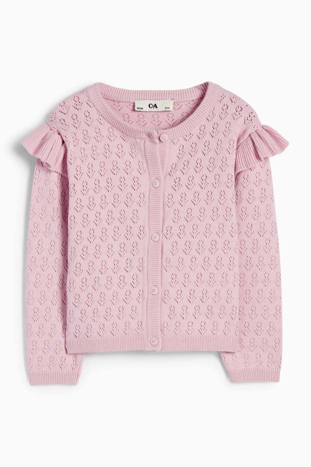 Children Girls - Cardigan - rose
