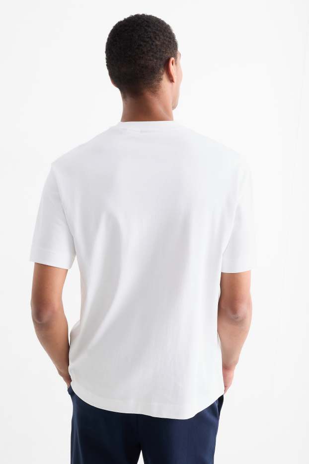 Hommes - Lot de 2 - T-shirts - relaxed fit - blanc