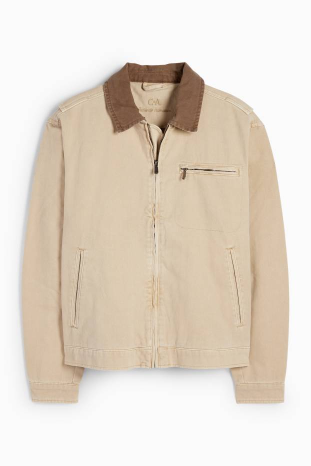 Heren - Jas - licht beige