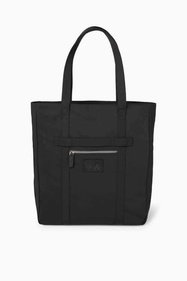 Heren - Grote shopper - zwart
