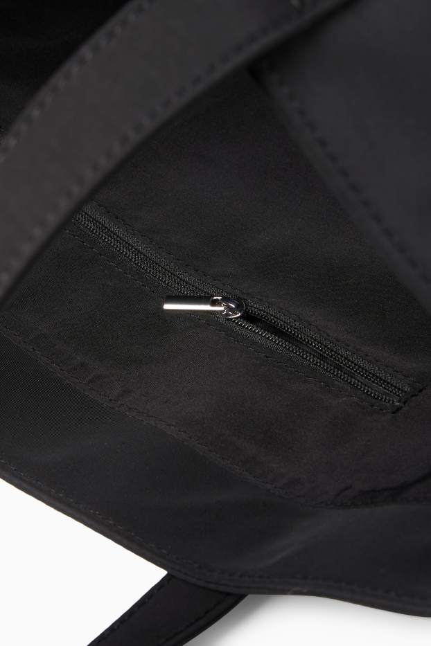 Heren - Grote shopper - zwart