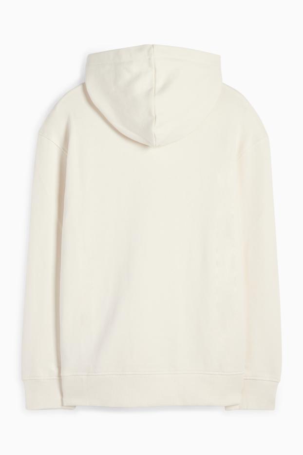 Kinderen: jongens - Graffiti - hoodie - crème wit