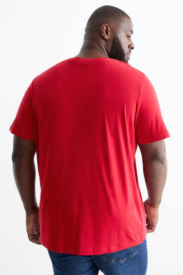 Herren - T-Shirt - dunkelrot