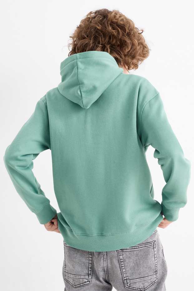 Kinder Jungen - Minecraft - Hoodie - Glanz-Effekt - grün