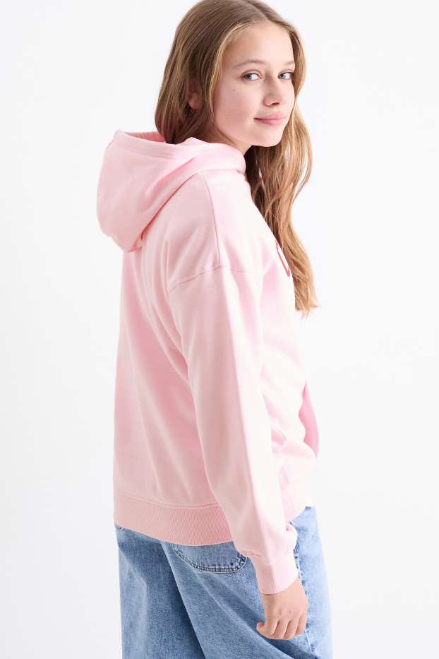 Enfants filles - California - sweat à capuche - rose