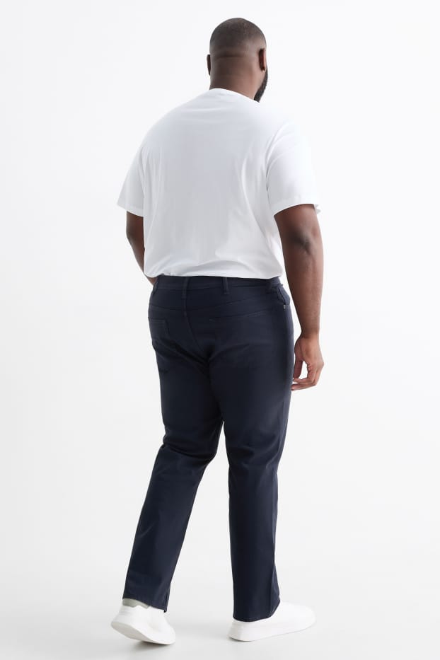Hommes - Pantalon - regular fit - bleu foncé