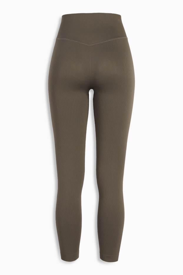 Femmes - Legging de sport - sans coutures - gris foncé