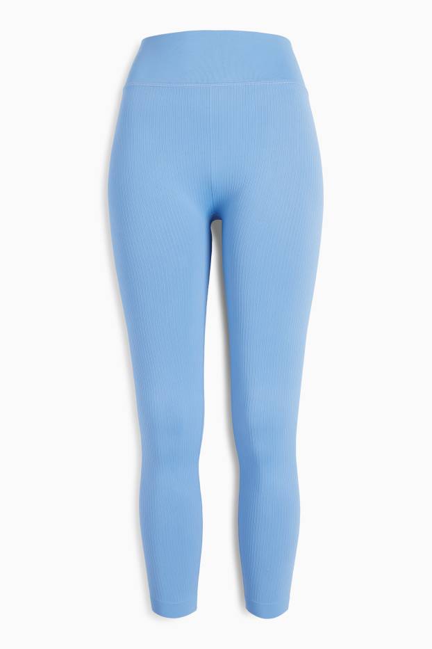 Femmes - Legging de sport - sans coutures - bleu clair
