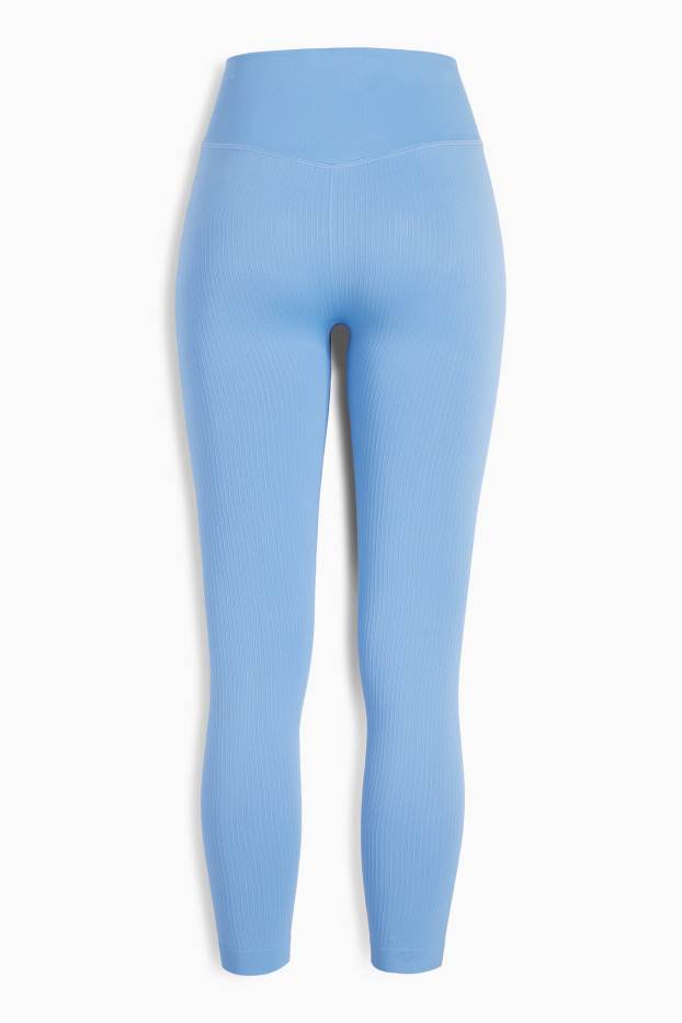 Femmes - Legging de sport - sans coutures - bleu clair