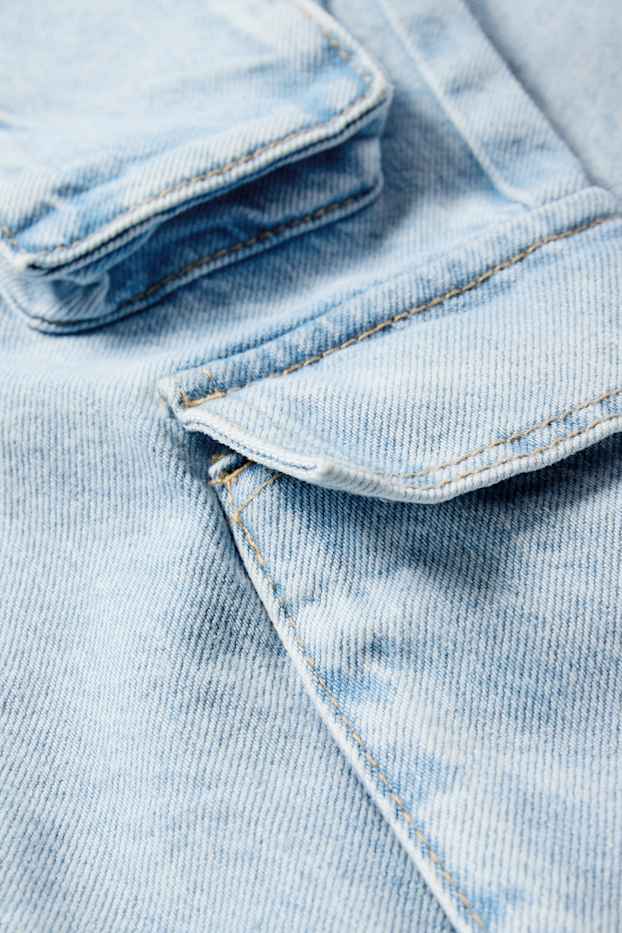 Kinderen: meisjes - Cargojeans - jeanslichtblauw