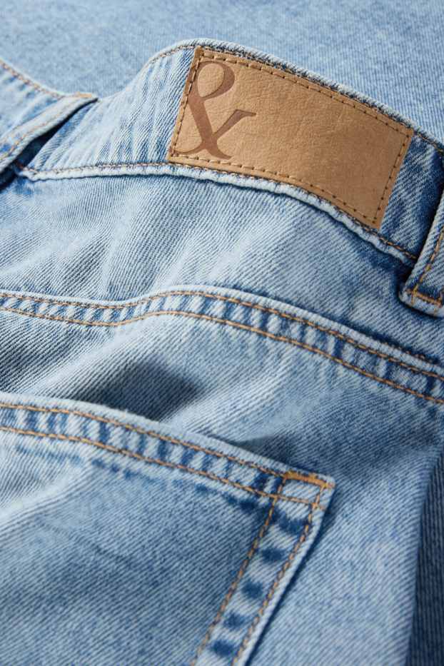 Damen - Wide Leg Jeans - Low Waist - helljeansblau