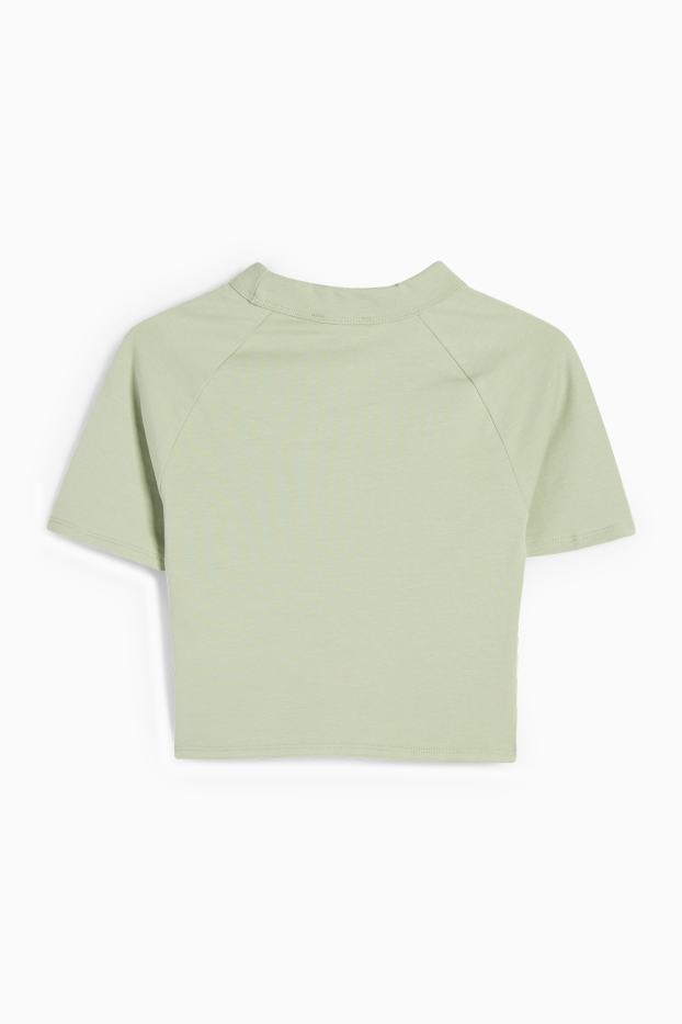 Damen - Crop T-Shirt - hellgrün