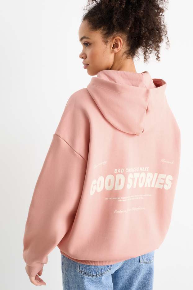 Femmes - Sweat à capuche - rose