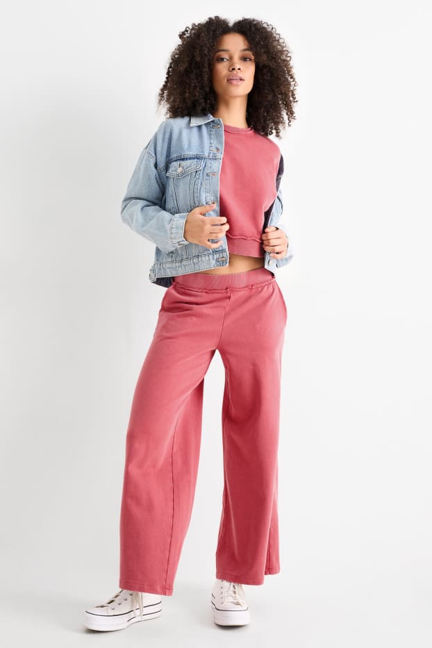 Femmes - Pantalon de jogging - corail