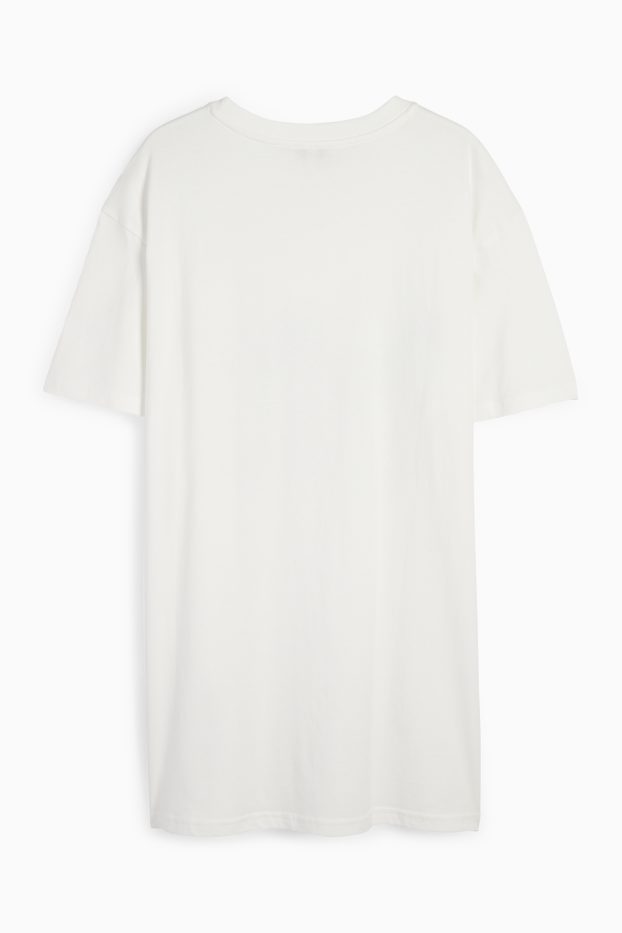Dames - T-shirt - crème wit