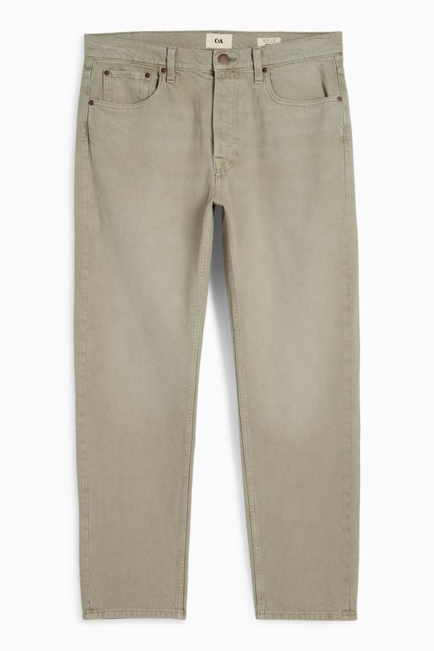 Pánské - Regular jeans - zelená