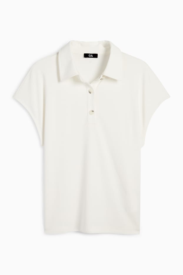 Dámské - Polokošile - krémově bílá