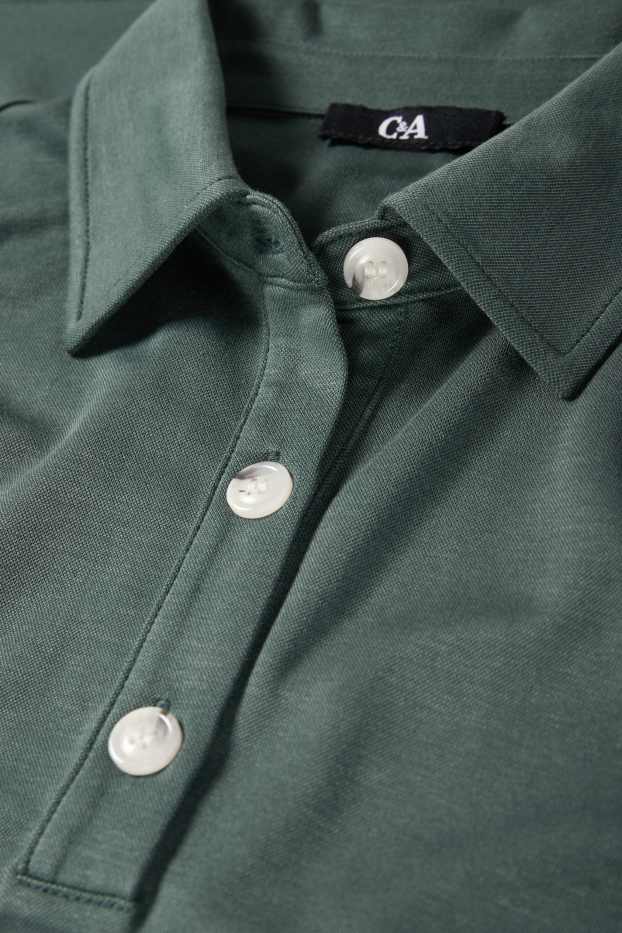 Dames - Poloshirt - donkergroen