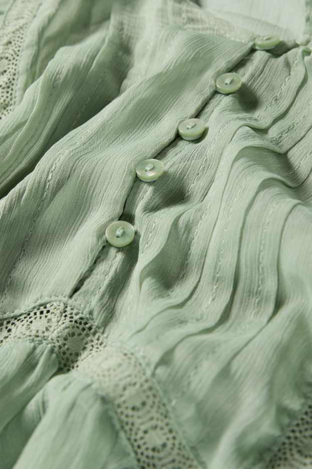 Damen - Chiffon-Kleid - grün