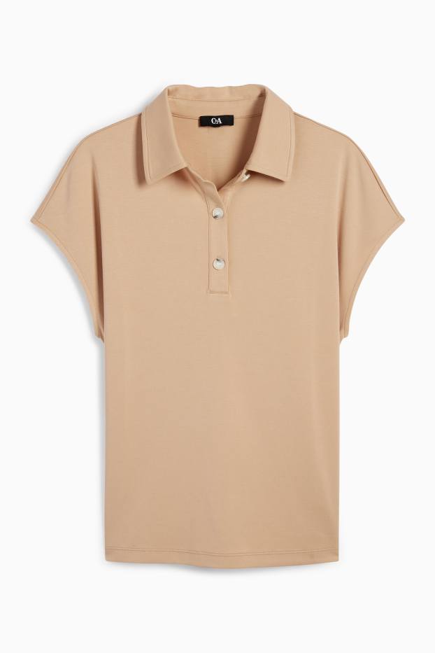 Dames - Poloshirt - beige