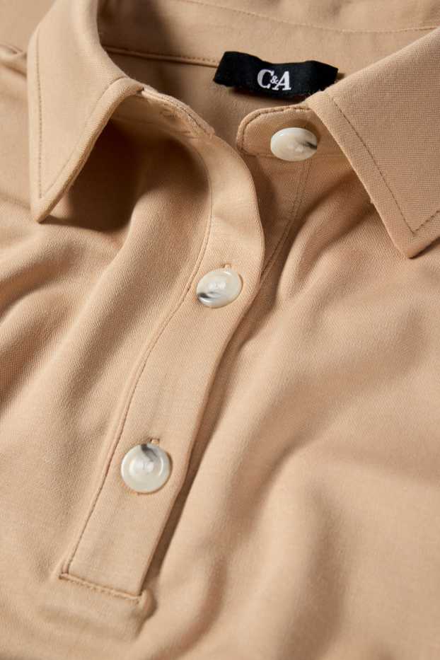 Dames - Poloshirt - beige