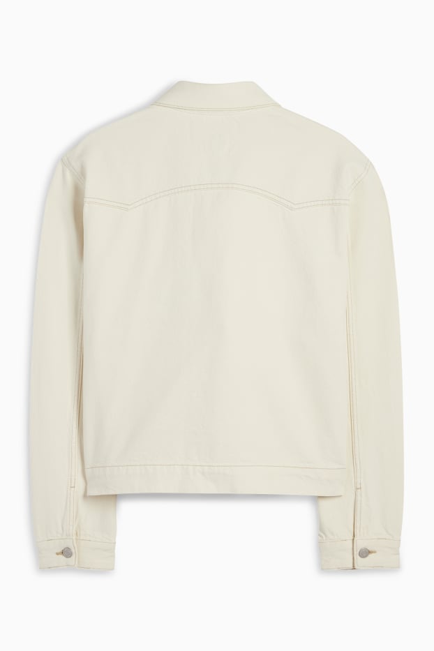 Herren - Jeansjacke - hellbeige