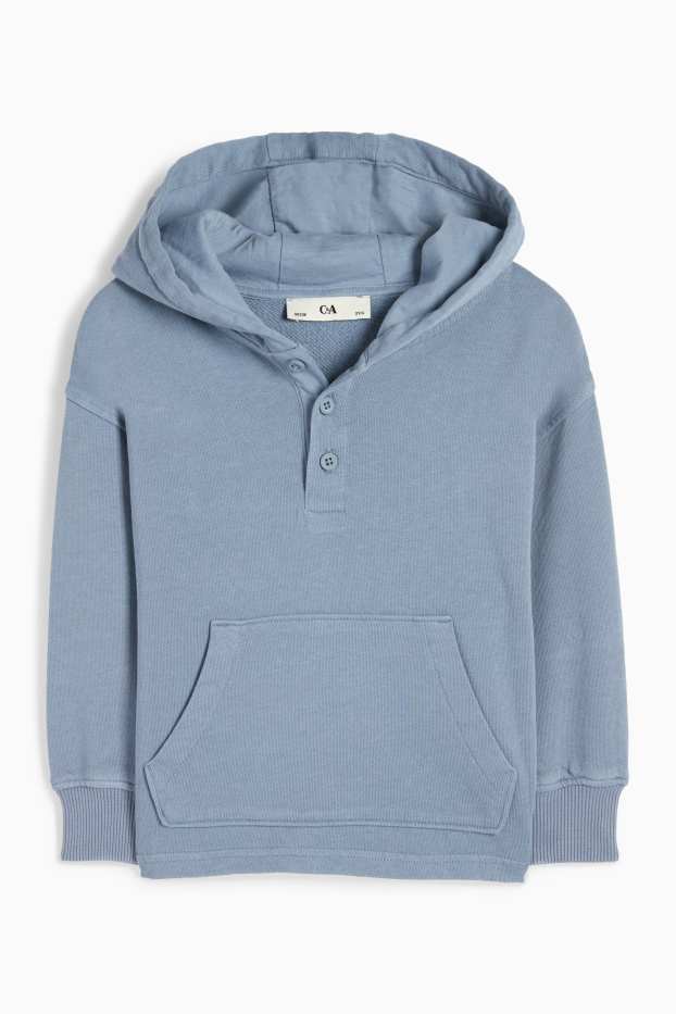 Enfants garçons - Pull à capuche - bleu