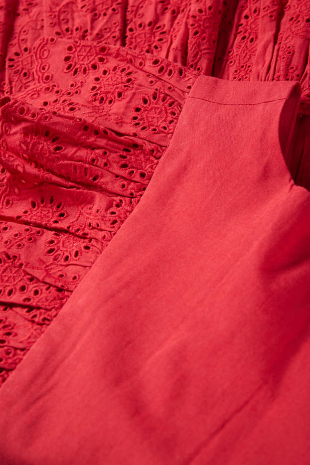 Children Girls - Dress - red