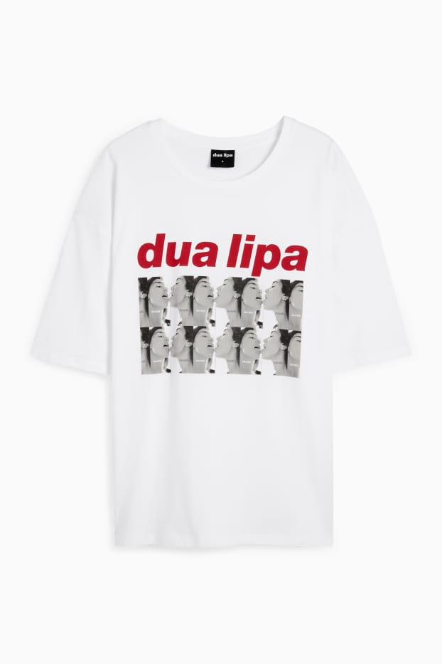 Damen - T-Shirt - Dua Lipa - cremeweiss