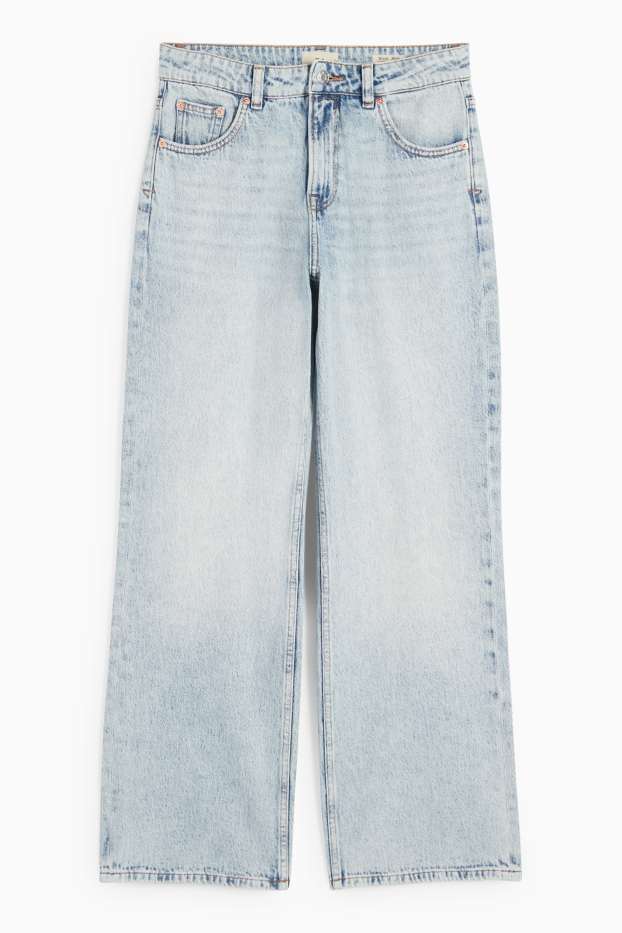 Femmes - Jean baggy - mid waist - jean bleu clair