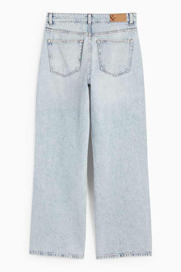 Femmes - Jean baggy - mid waist - jean bleu clair