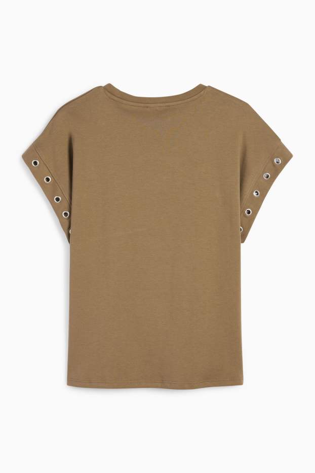 Dames - T-shirt - kaki