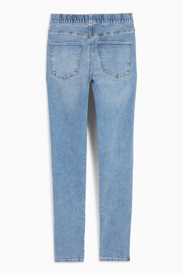 Donna - Jeggings - vita media - skinny fit - jeans azzurro