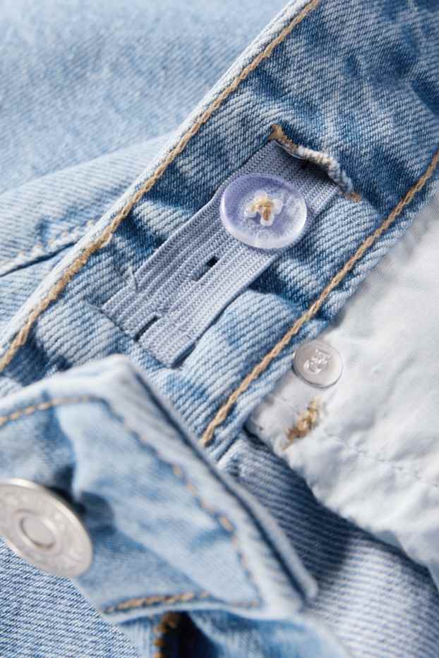 Enfants filles - Short en jean baggy - jean bleu clair