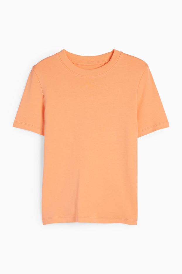 Dona - Samarreta de màniga curta - slim fit - taronja