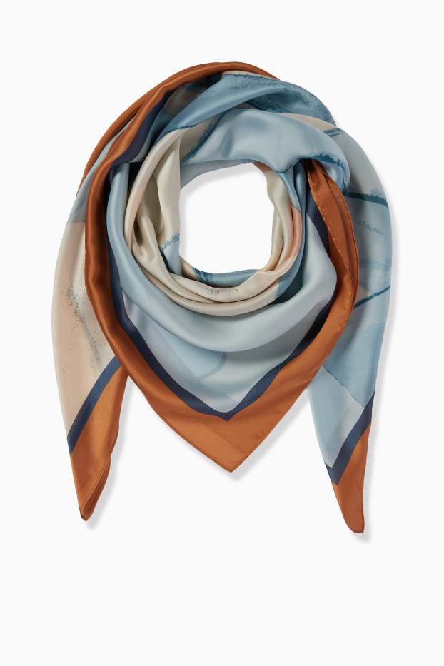 Donna - Foulard - fantasia - azzurro