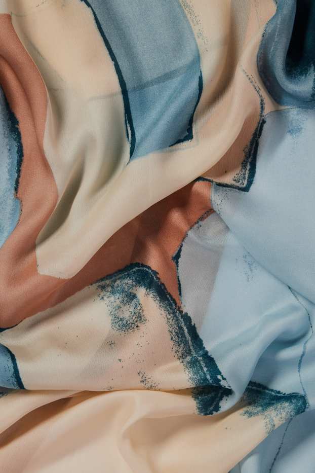 Donna - Foulard - fantasia - azzurro