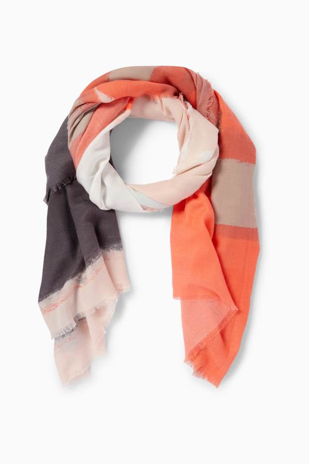 Dona - Mocador - estampat - taronja clar