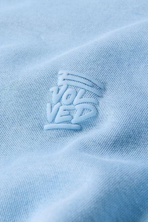 Heren - Oversized hoodie - lichtblauw