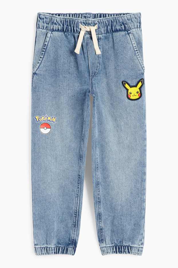 Children Boys - Pokémon - Pikachu - straight jeans - denim-light blue
