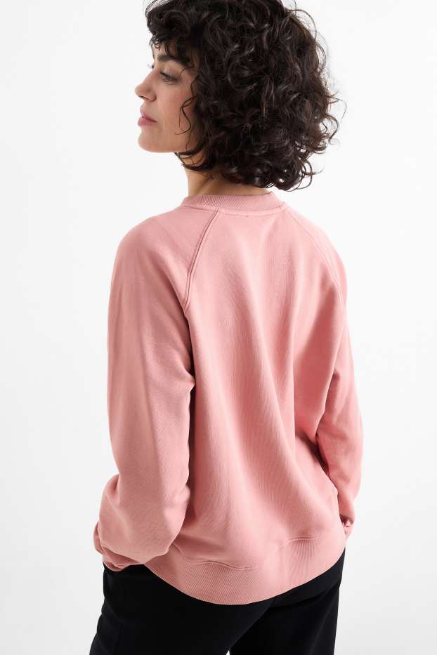 Dames - Basic sweatshirt - roze