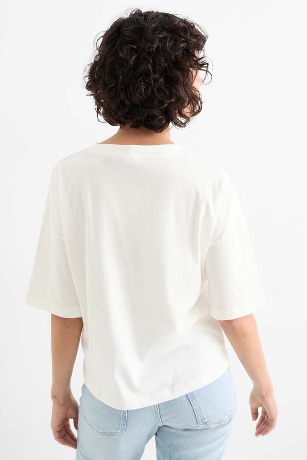 Donna - T-shirt - bianco crema