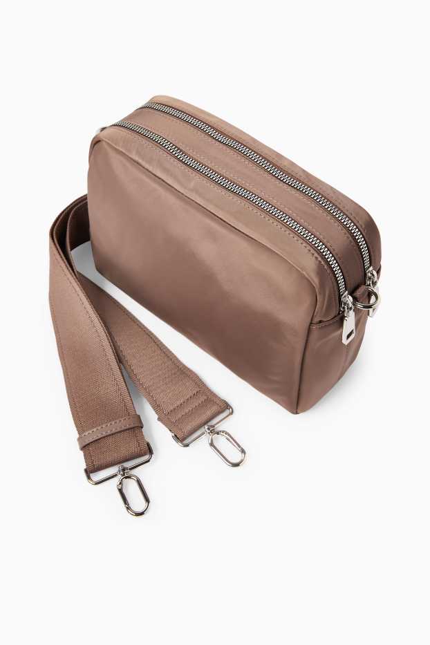 Women - Crossbody bag with detachable bag strap - taupe