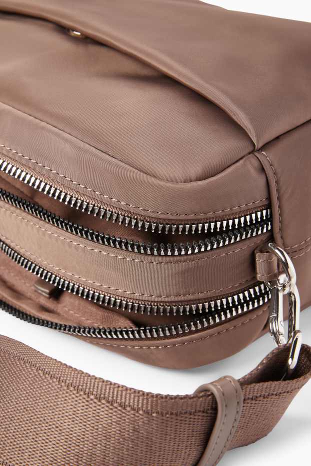 Women - Crossbody bag with detachable bag strap - taupe