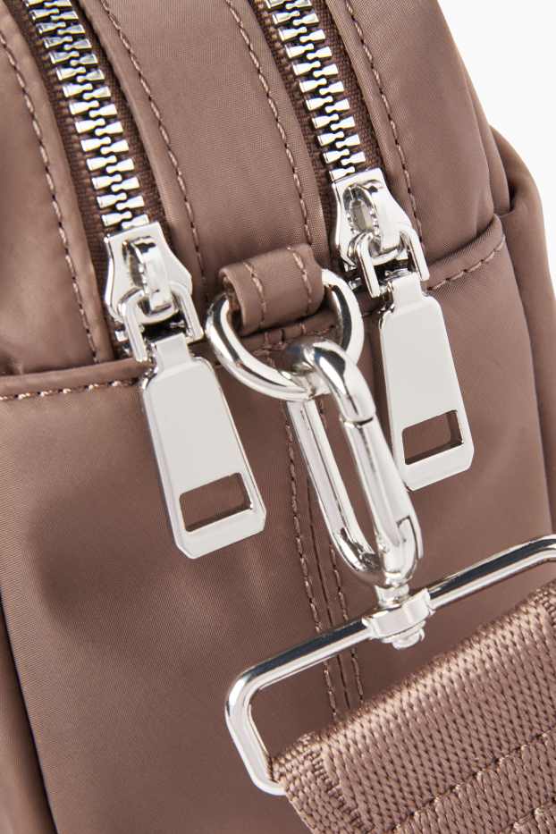 Women - Crossbody bag with detachable bag strap - taupe