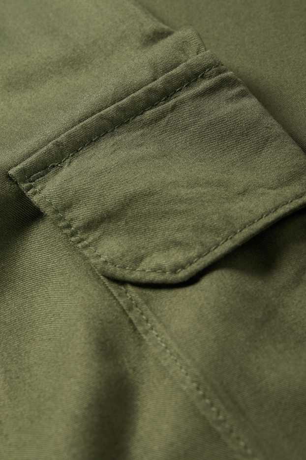 Kinder Mädchen - Cargohose - dunkelgrün